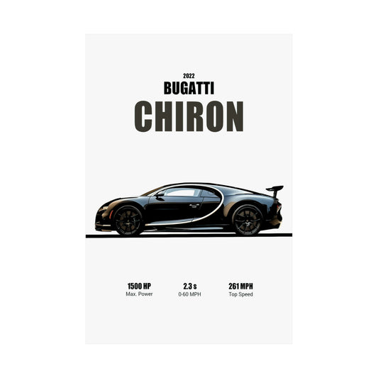 2022 Bugatti Chiron Poster