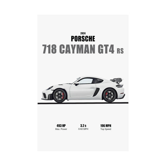 2024 Porsche 718 Cayman GT4 RS Poster