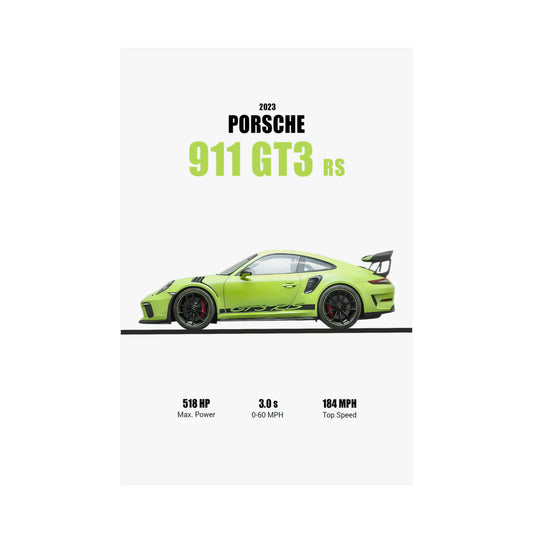 2023 Porsche 911 GT3 RS Poster