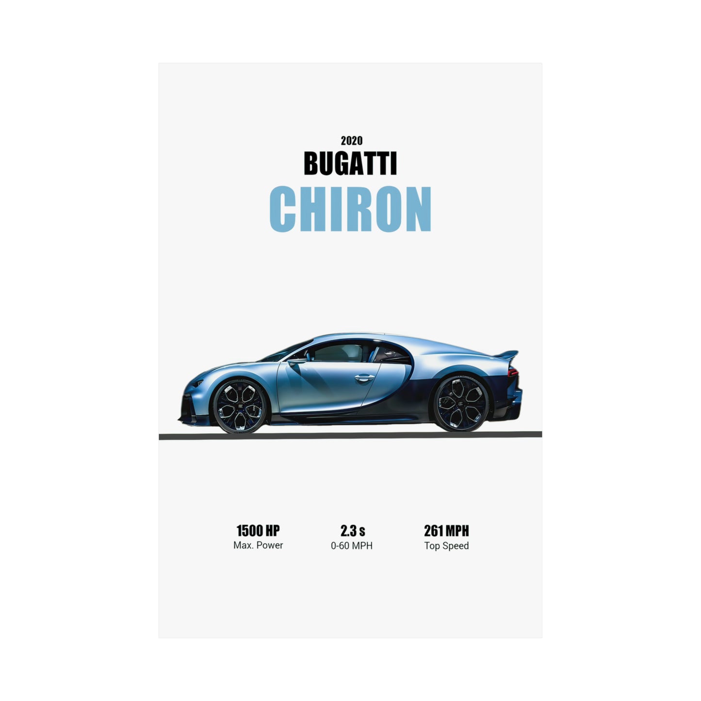 2020 Bugatti Chiron Poster