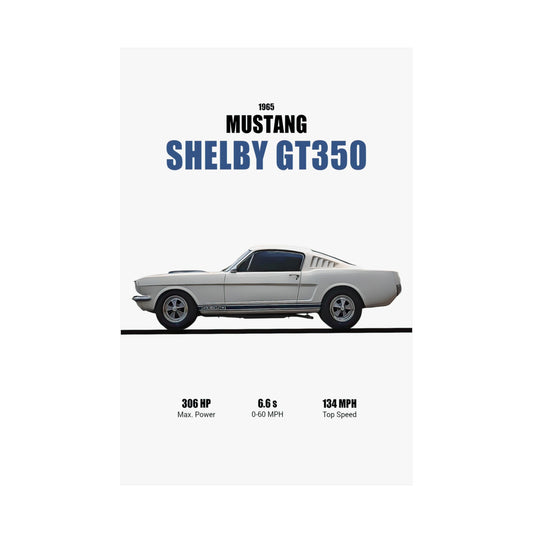 1965 Mustang Shelby GT350 Poster