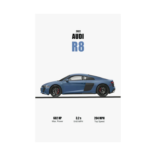 2022 Audi R8 poster