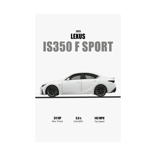 2023 Lexus IS350 F Sport Poster