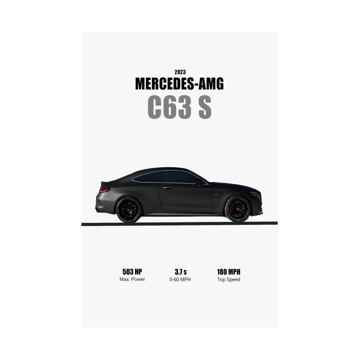 2023 Mercedes AMG C63 S Poster