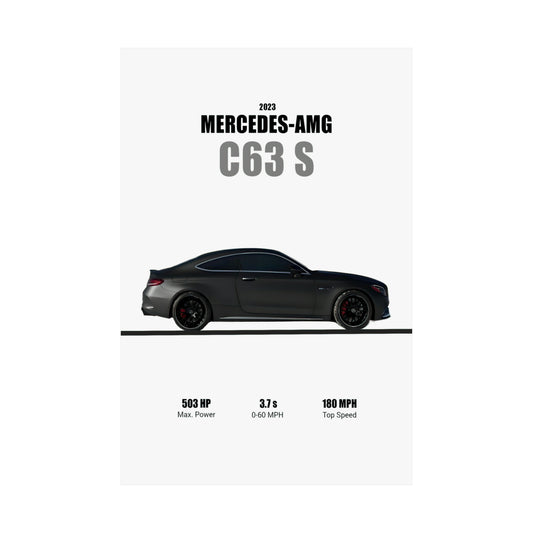 2023 Mercedes AMG C63 S Poster