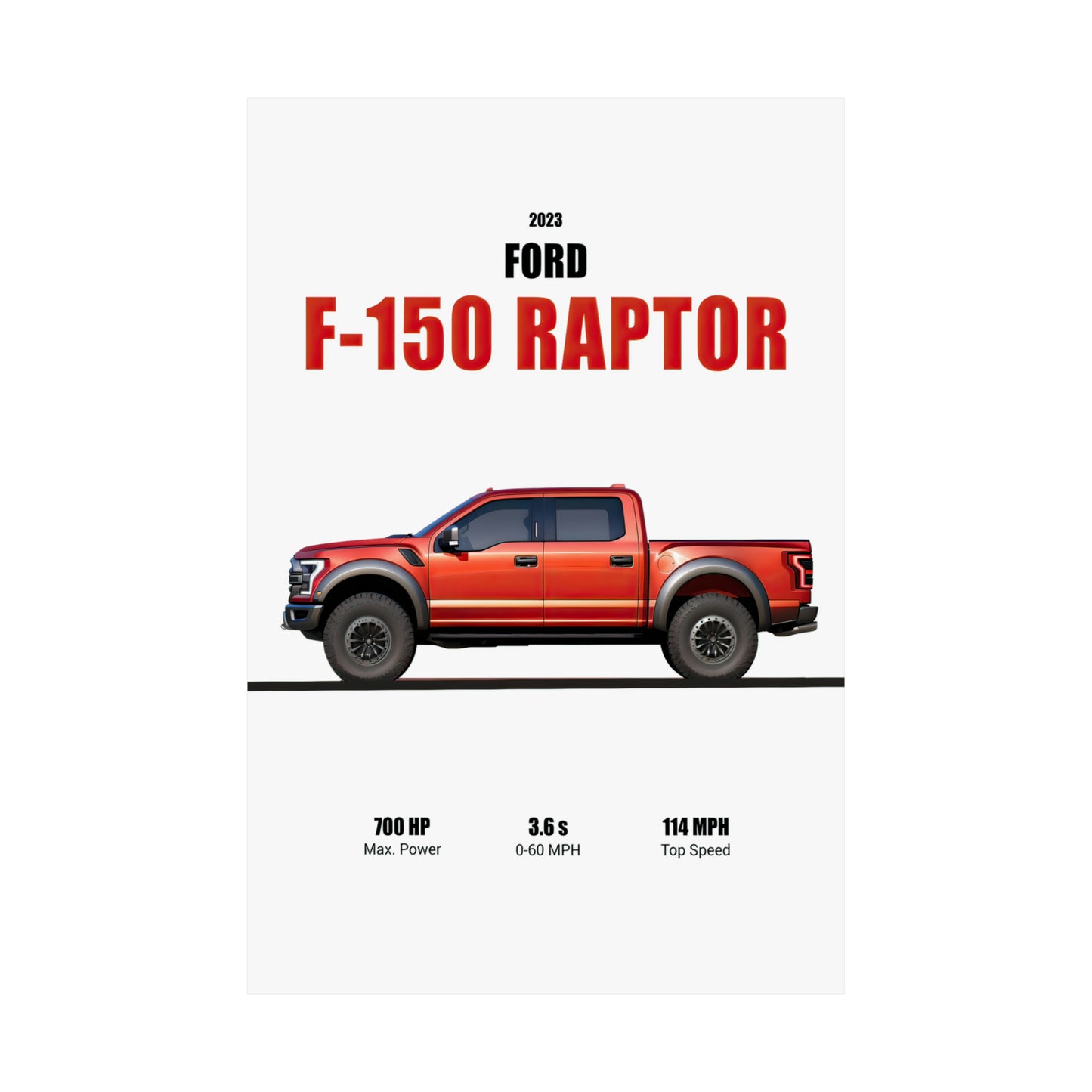 2023 Ford Raptor F-150 Poster