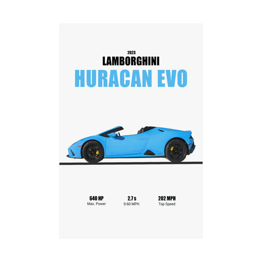 2023 Lamborghini Huracan EVO Poster