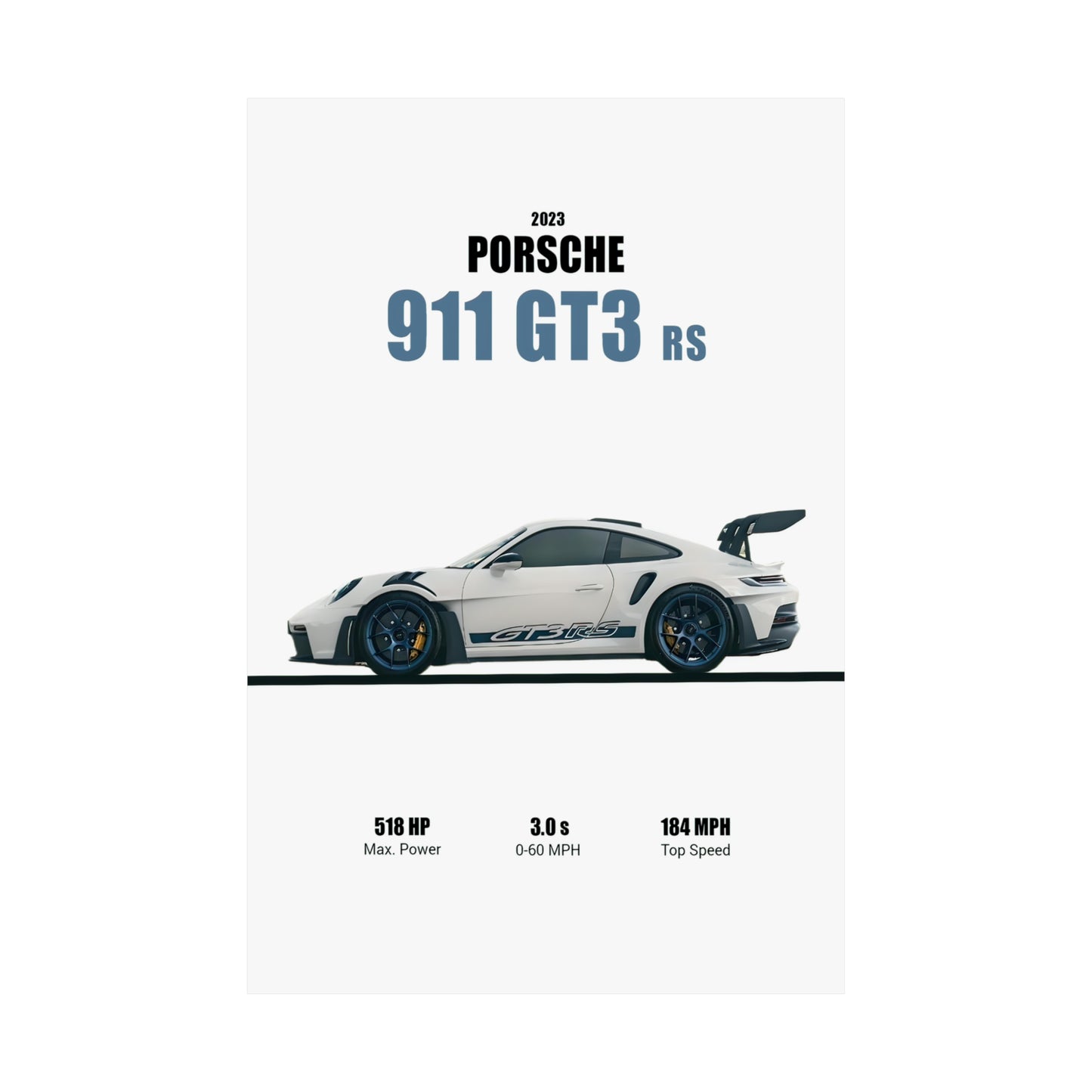 2023 Porsche 911 GT3 RS Poster