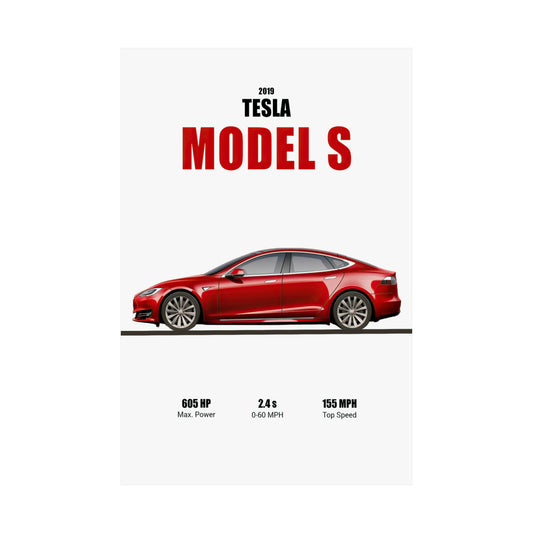 2019 Tesla Model S Poster