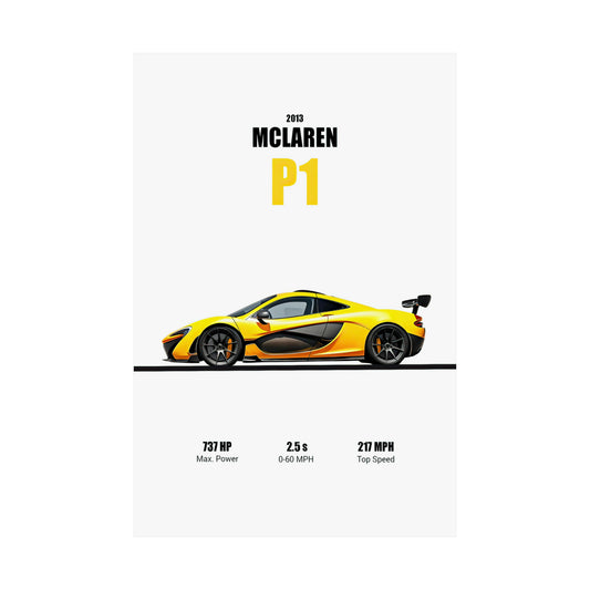 2013 McLaren P1 Poster