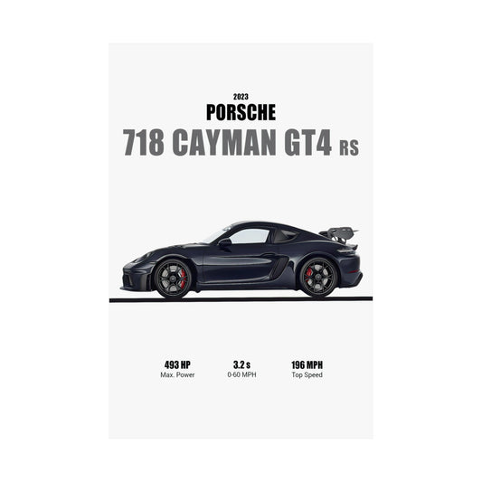 2023 Porsche 718 Cayman GT4 RS Poster