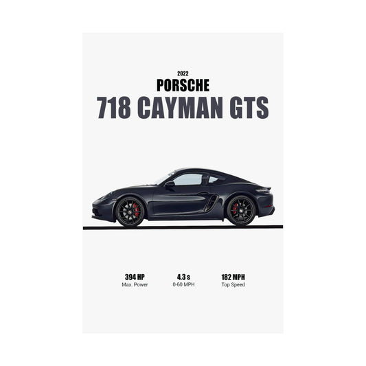 2022 Porsche 718 Cayman GTS Poster