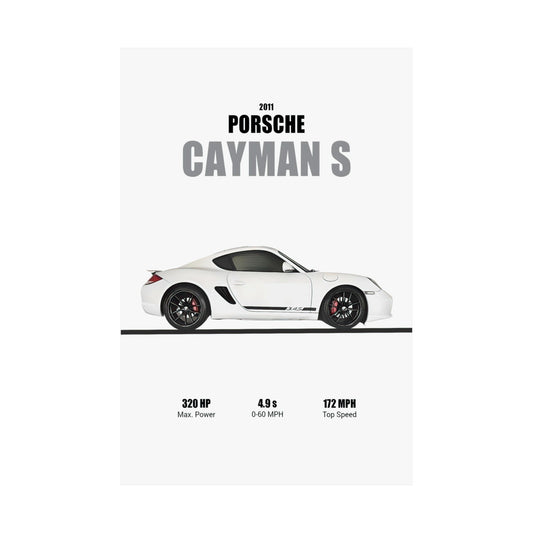 2011 Porsche Cayman S Poster