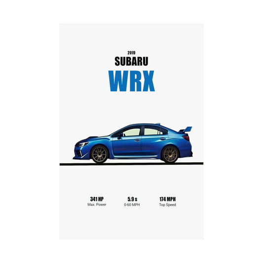 2019 Subaru WRX STI Poster