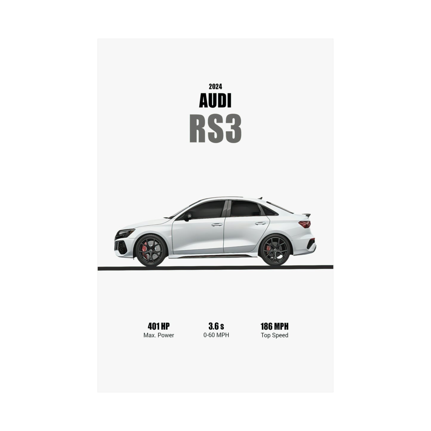 2024 Audi RS3 Poster