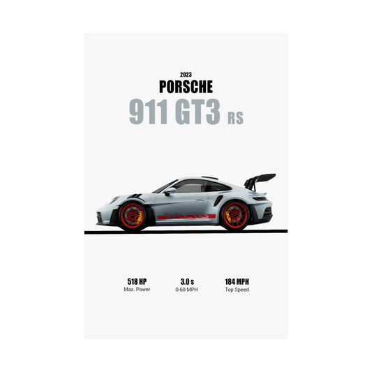 2023 Porsche 911 GT3 RS Poster