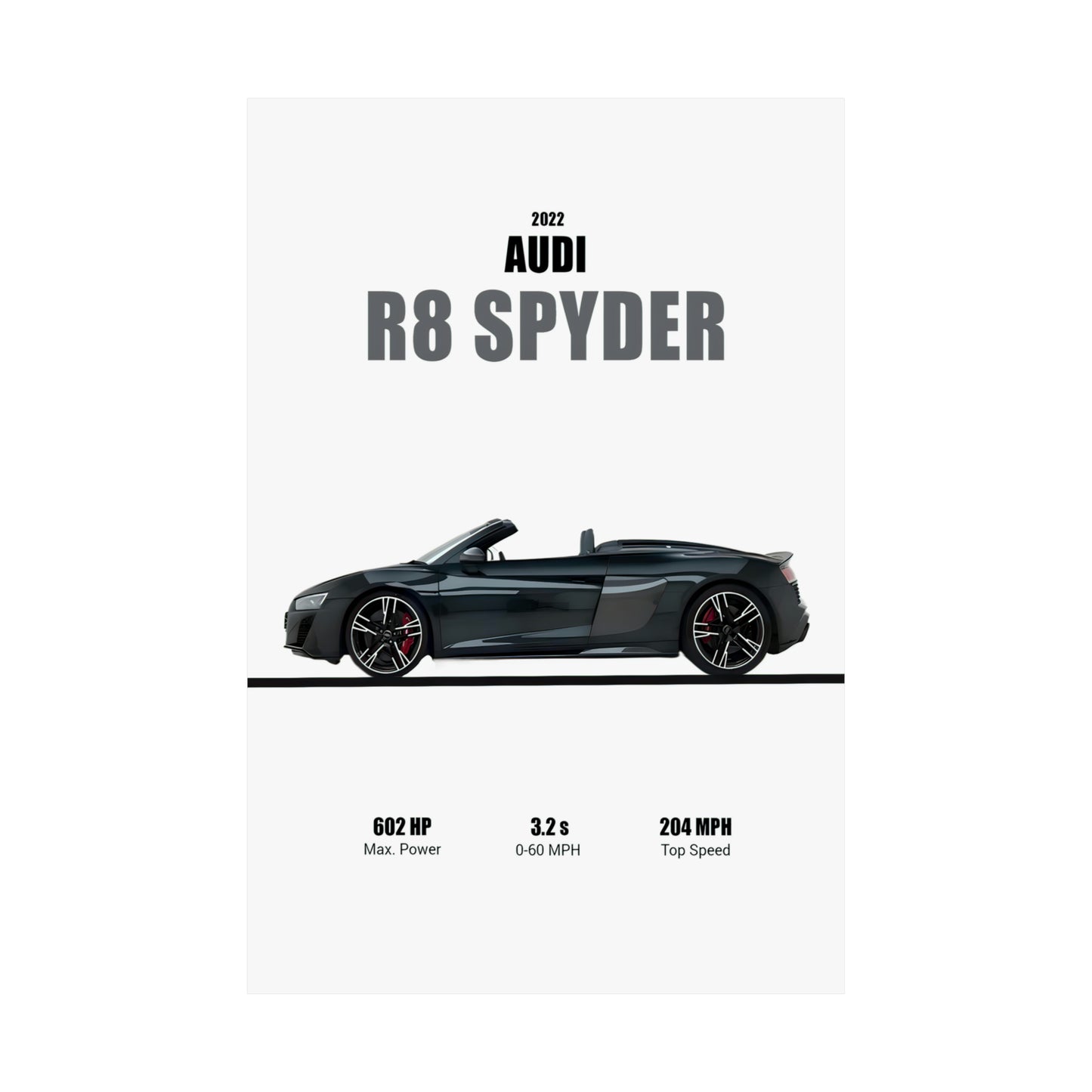 2022 Audi R8 Spyder Poster