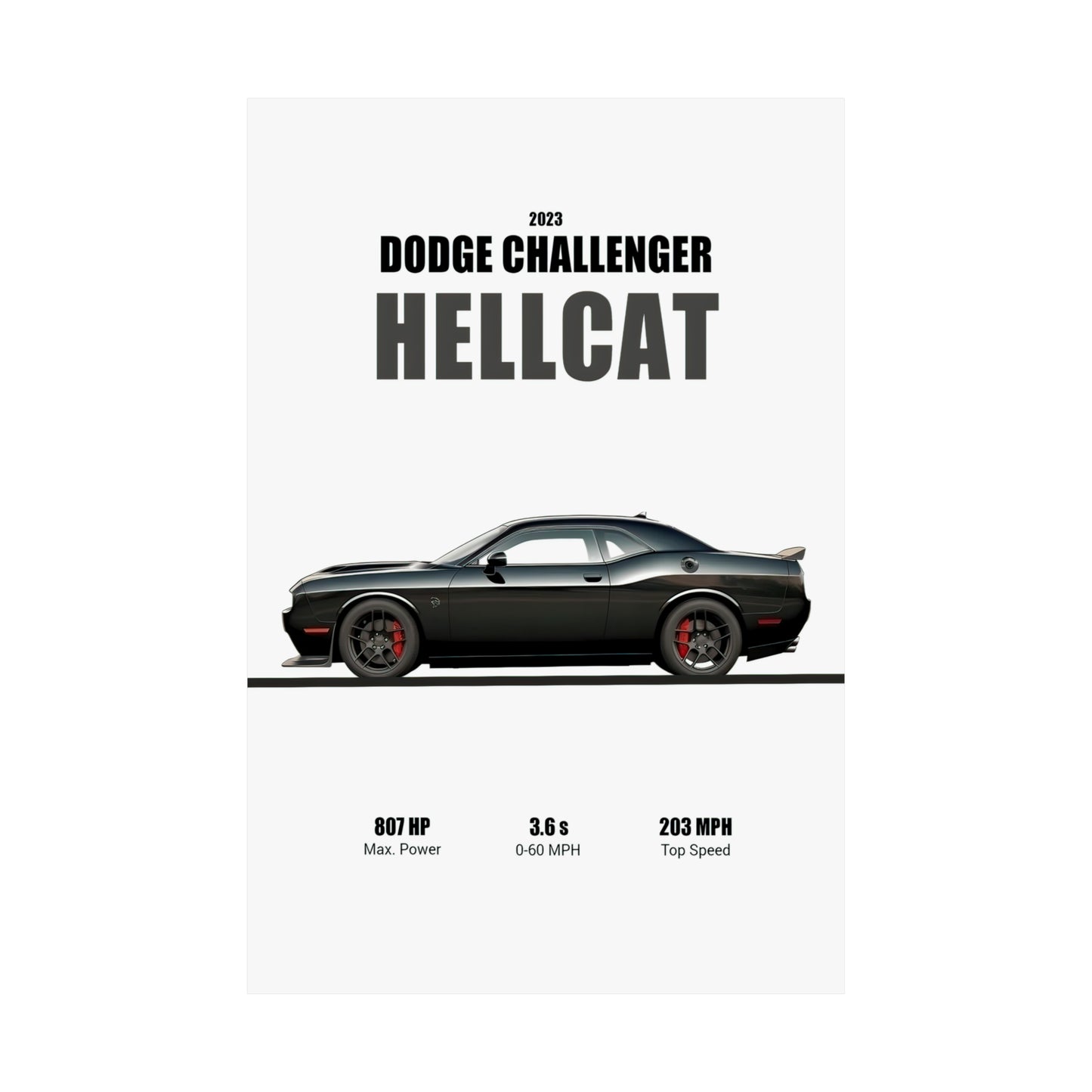 2023 Dodge Challenger Hellcat Poster