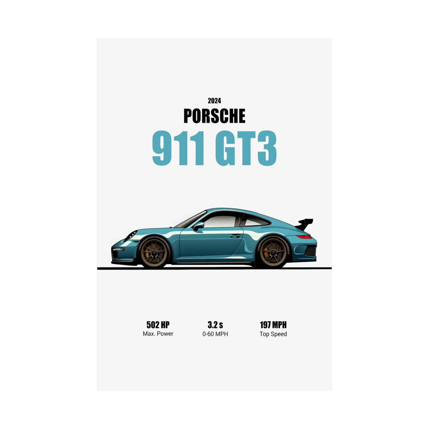 2024 Porsche 911 GT3 Poster