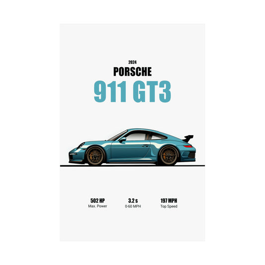 2024 Porsche 911 GT3 Poster