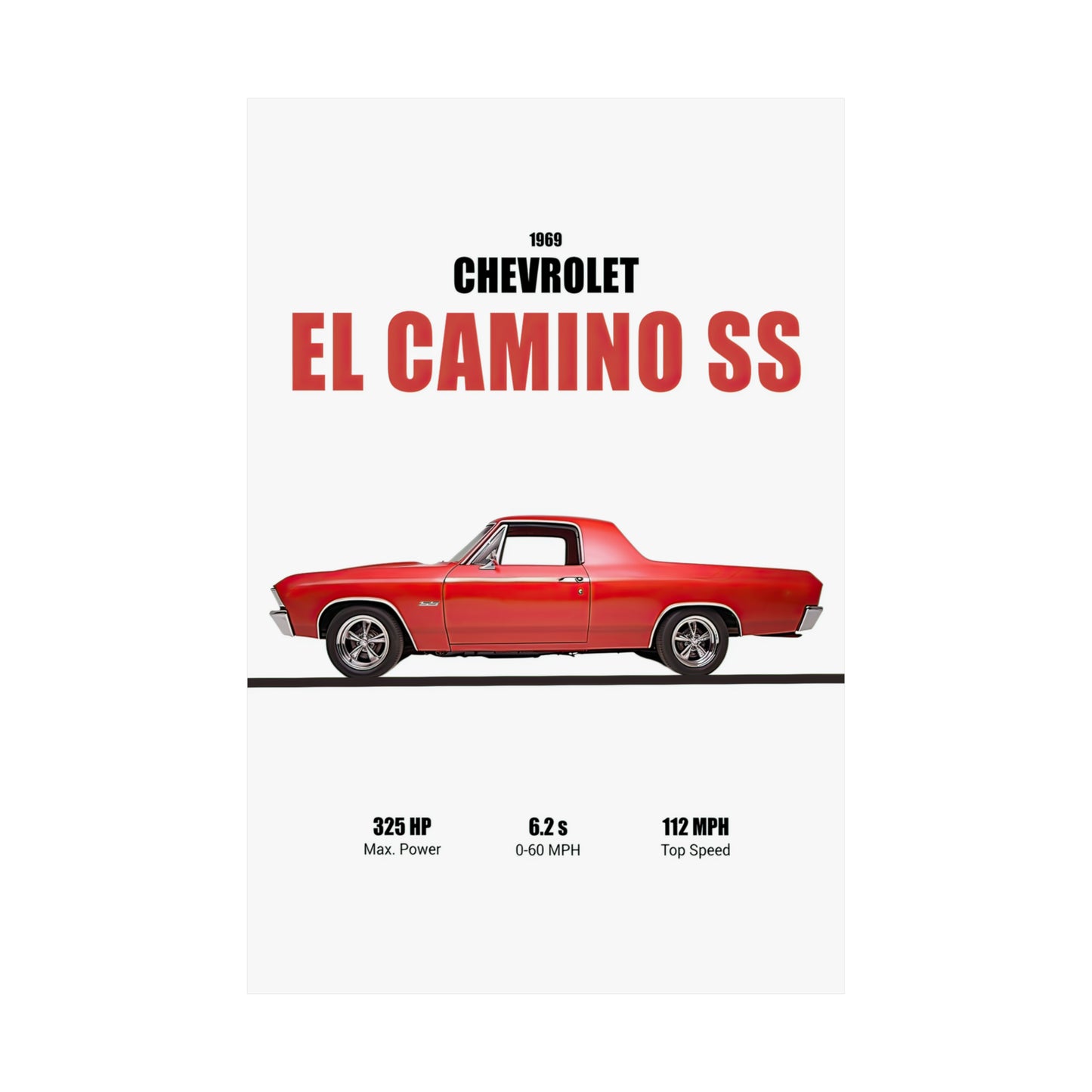 1969 Chevrolet El Camino SS Poster