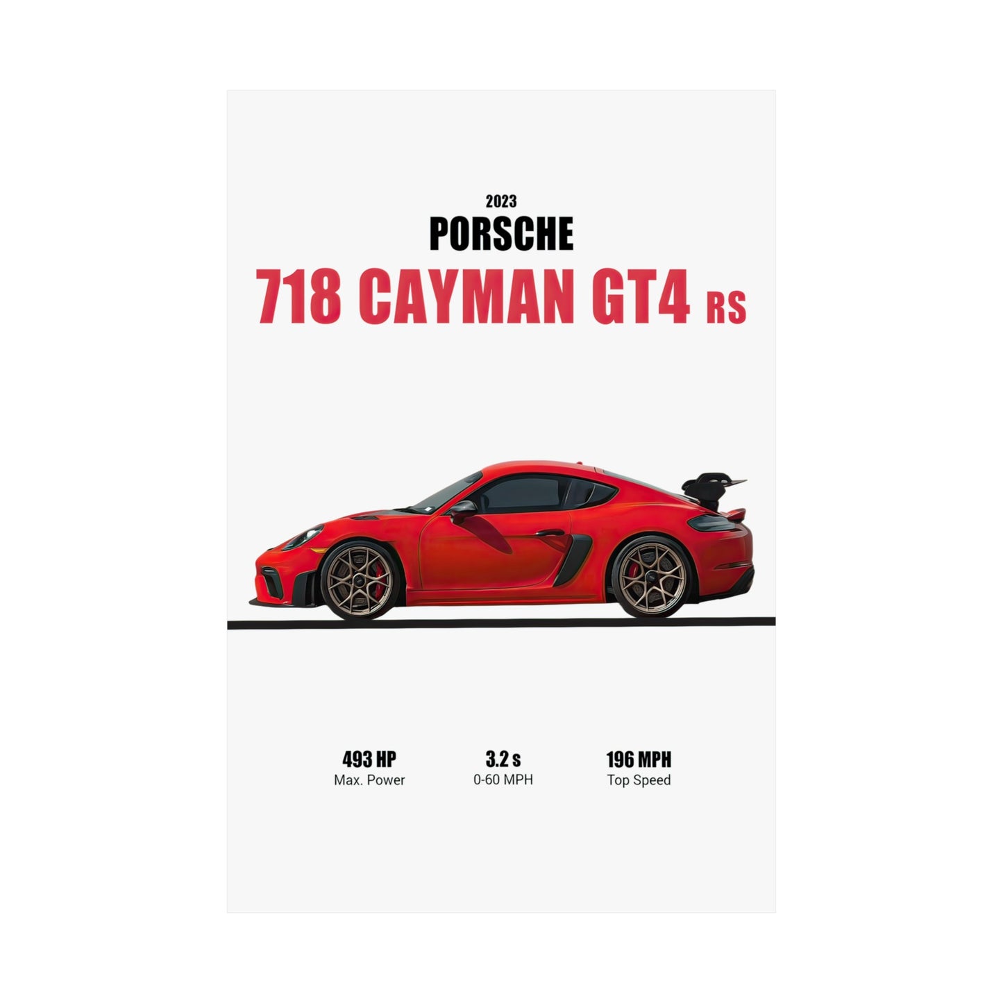 2023 Porsche 718 Cayman GT4 RS Poster