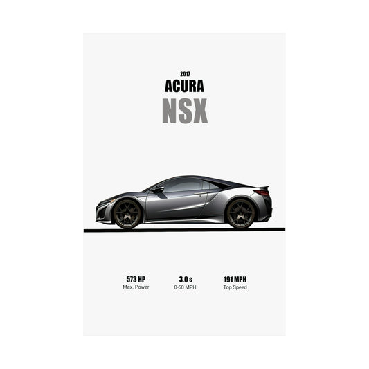 2017 Acura NSX Poster