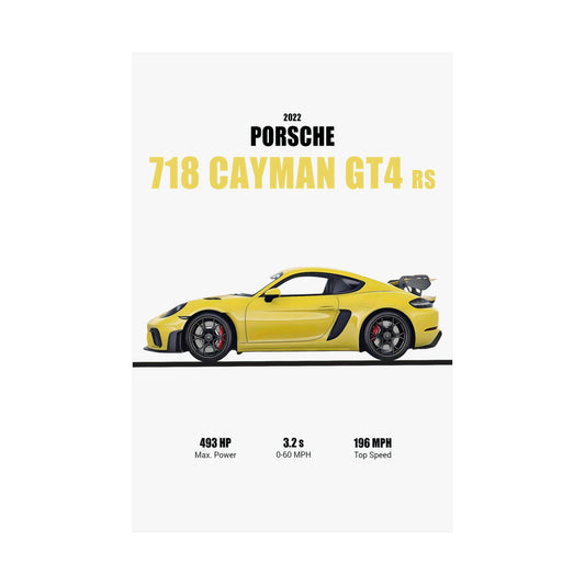 2022 Porsche 718 Cayman GT4 RS Poster