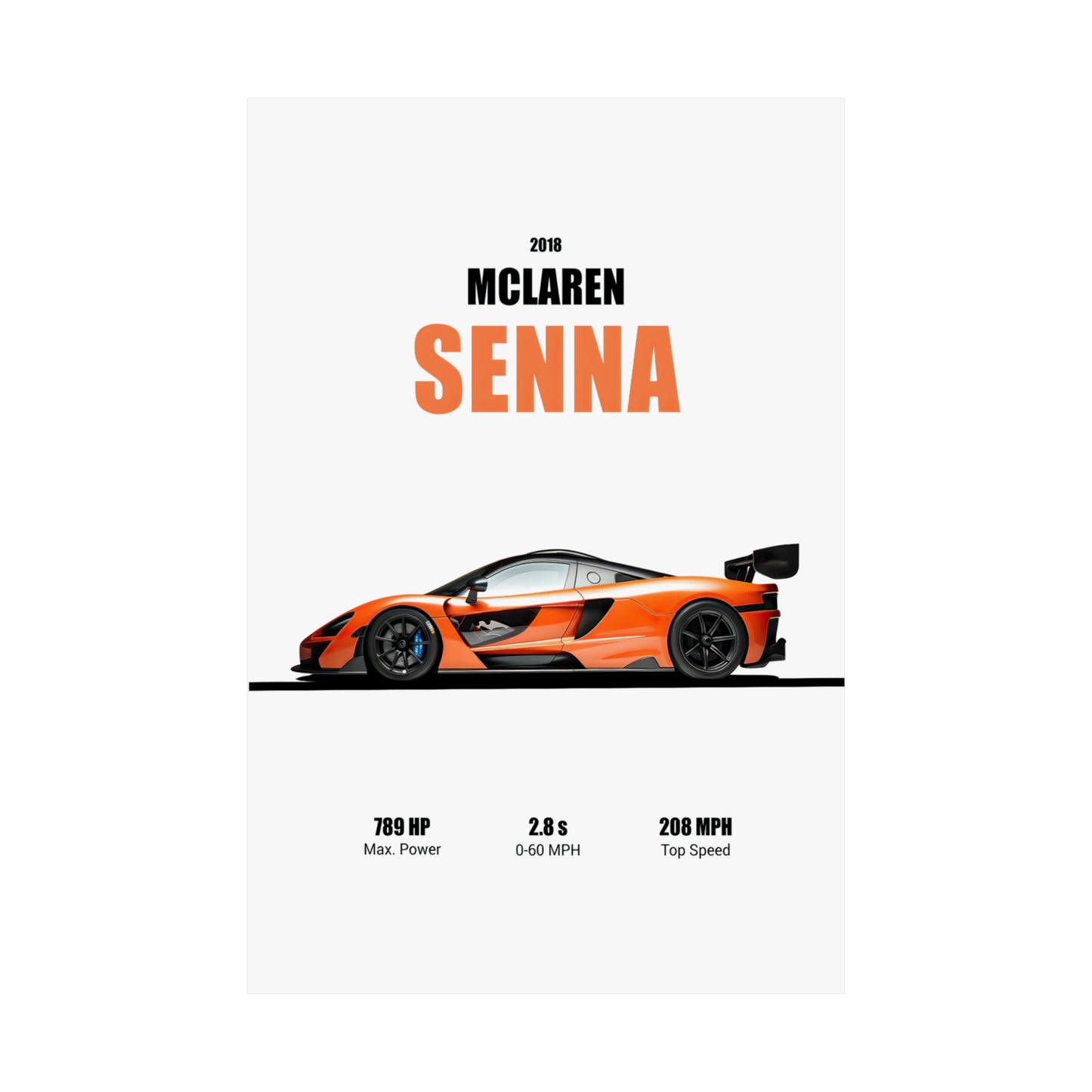 2018 McLaren Senna Poster