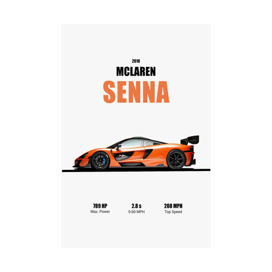 2018 McLaren Senna Poster