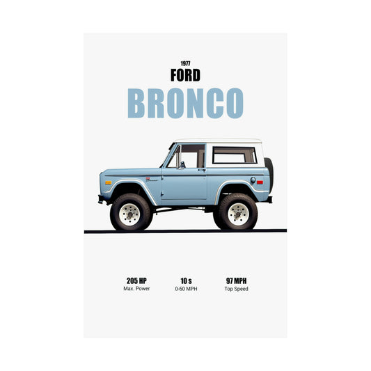 1977 Ford Bronco Poster