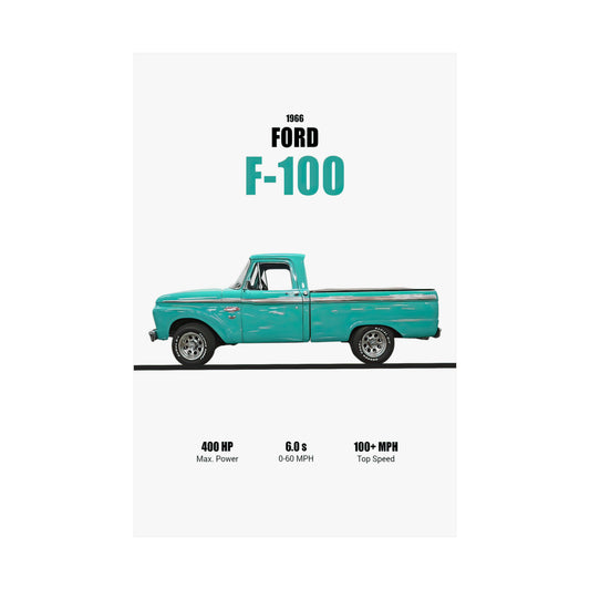 1966 Ford F-100 Poster