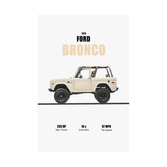 1975 Ford Bronco Poster