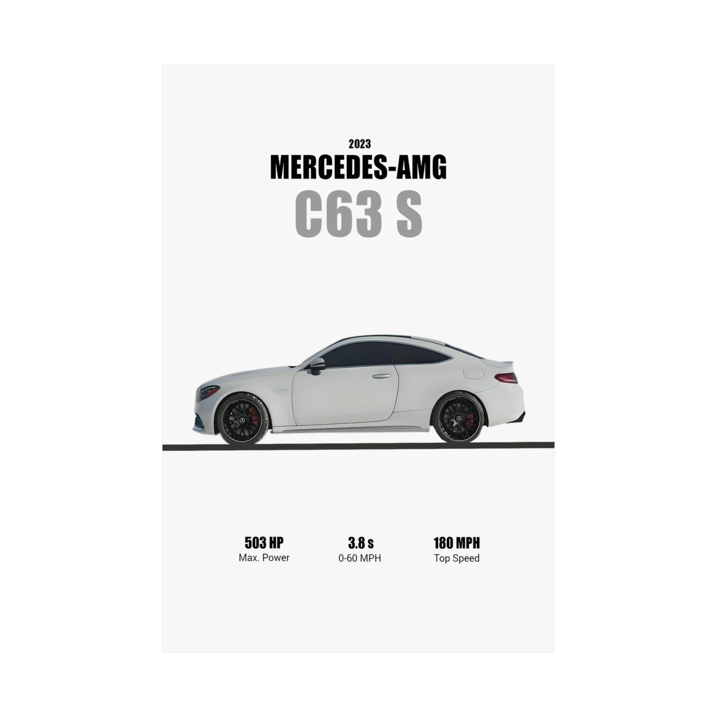 2023 Mercedes AMG C63 S Poster