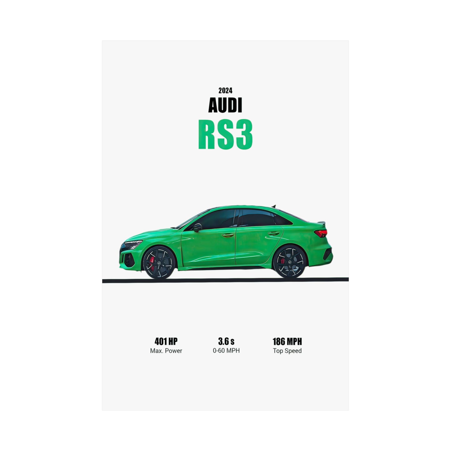 2024 Audi RS3 Poster