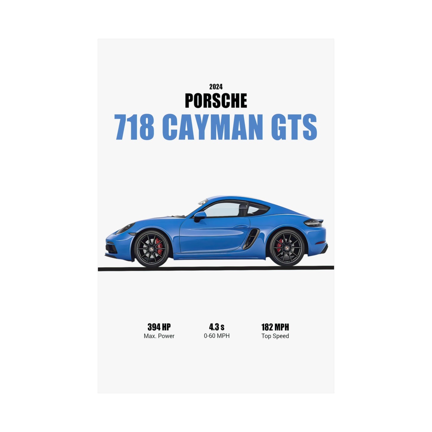 2024 Porsche 718 Cayman GTS Poster