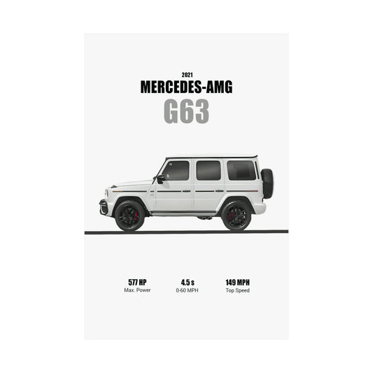 2021 Mercedes AMG G63 Poster