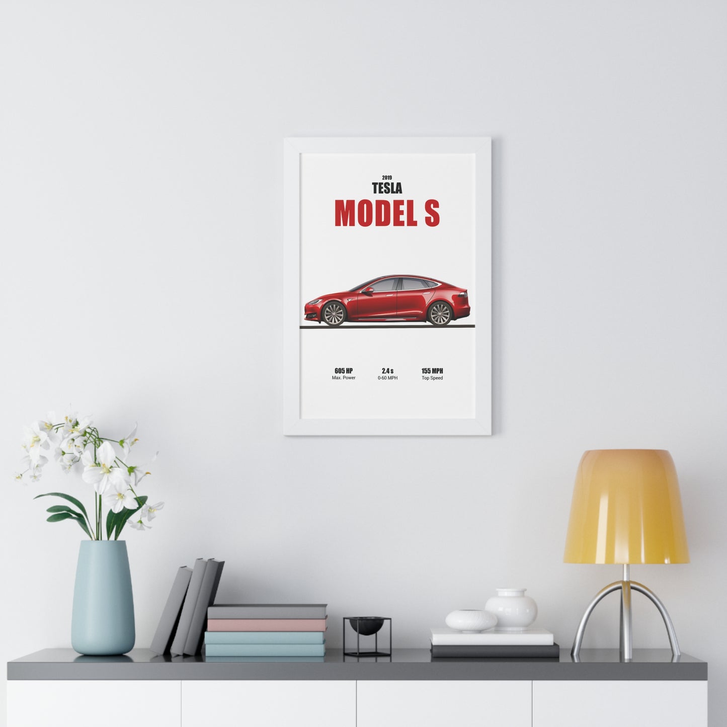 2019 Tesla Model S Poster