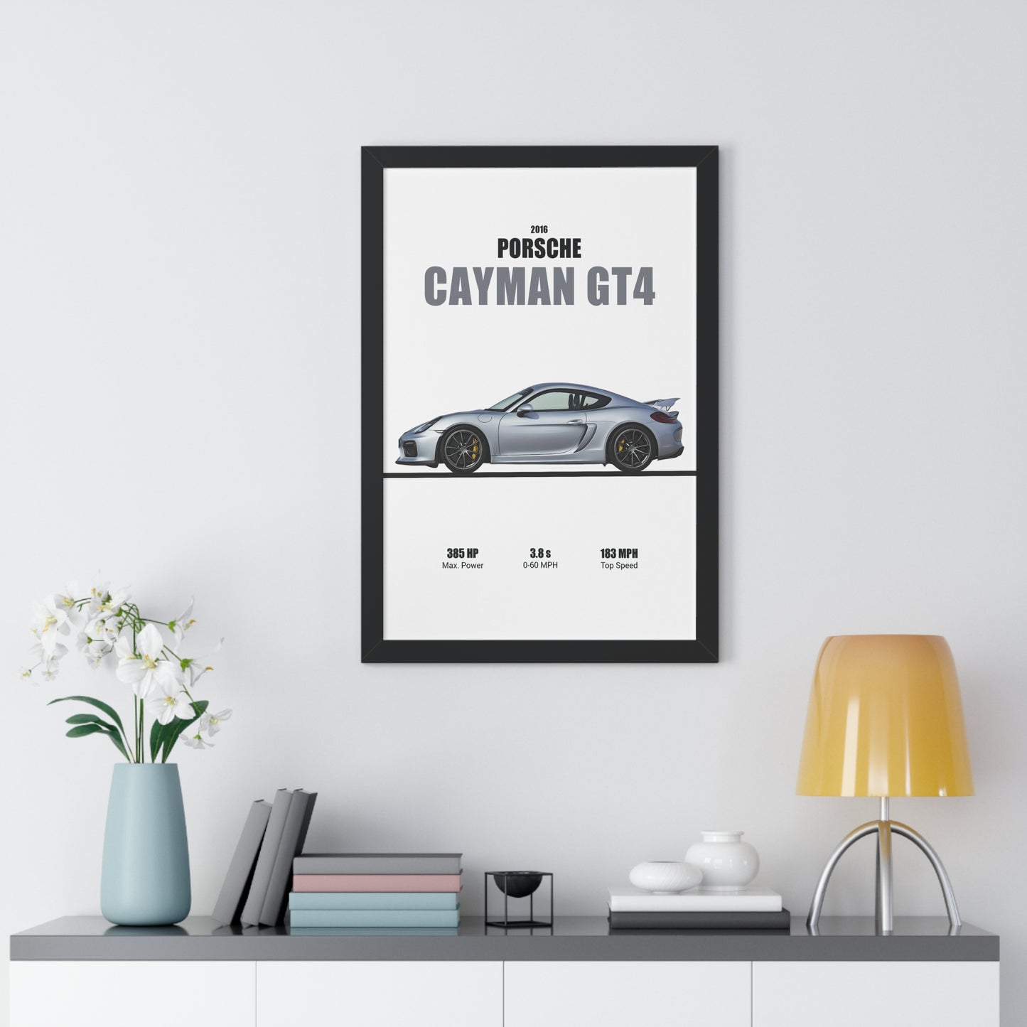 2016 Porsche Cayman GT4 Poster