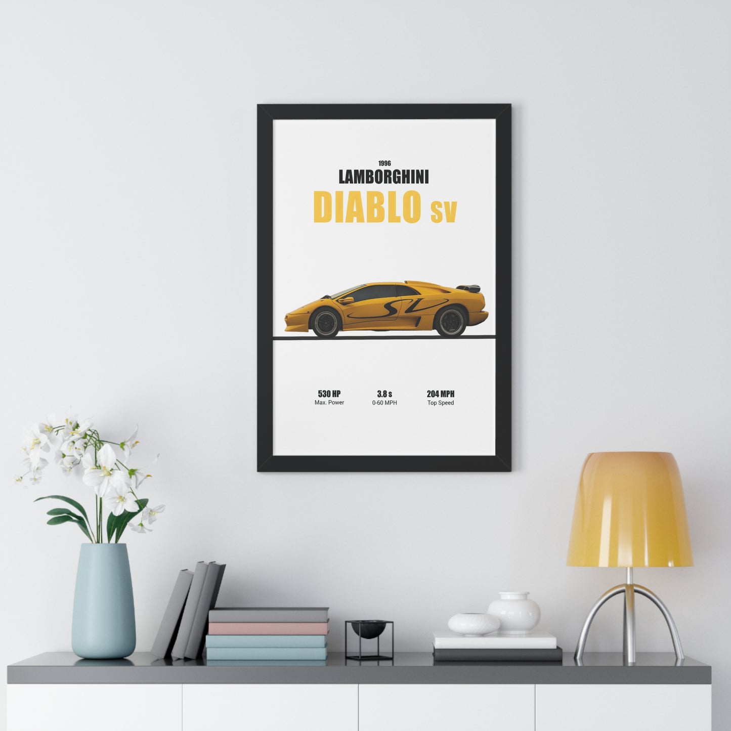 1996 Lamborghini Diablo SV Poster