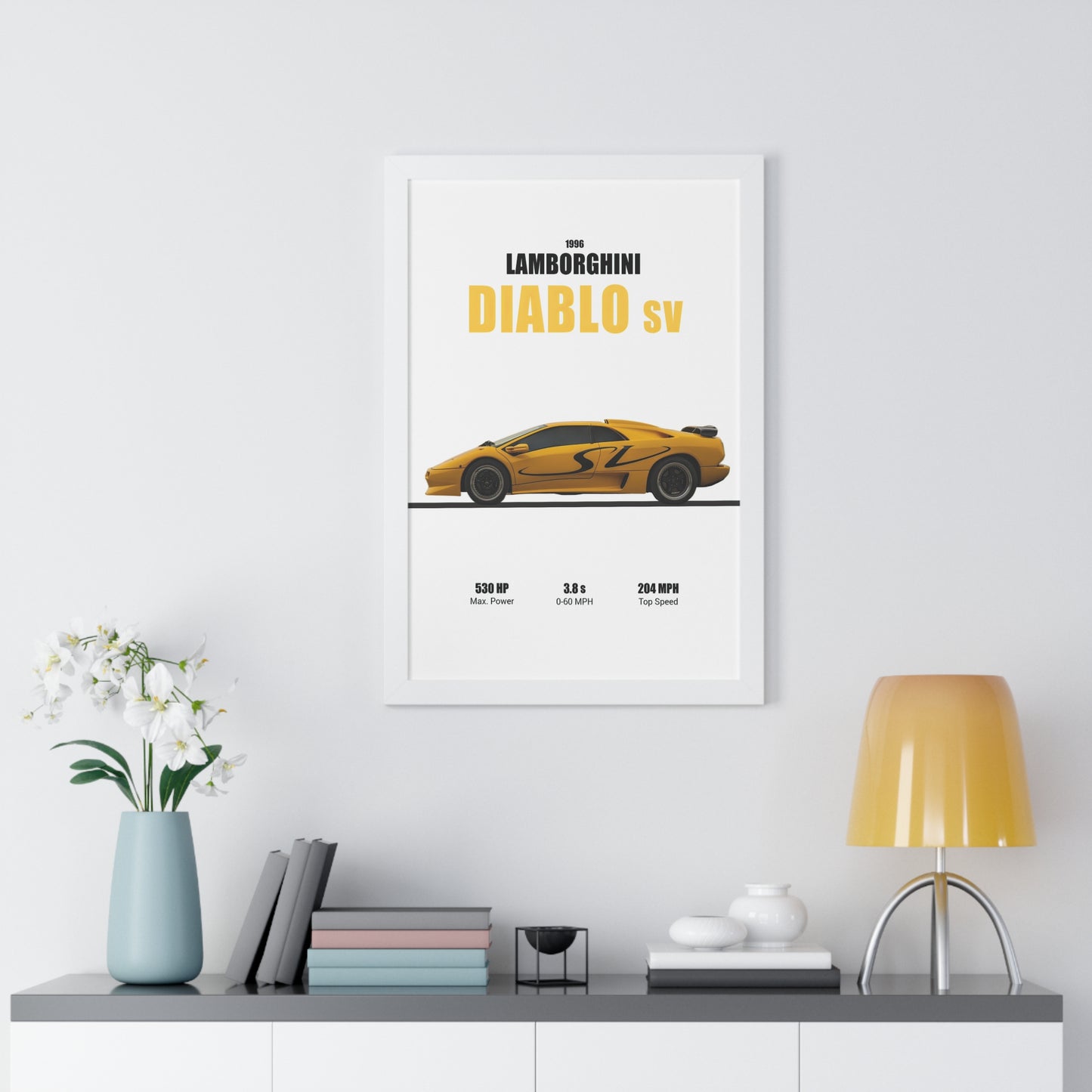 1996 Lamborghini Diablo SV Poster