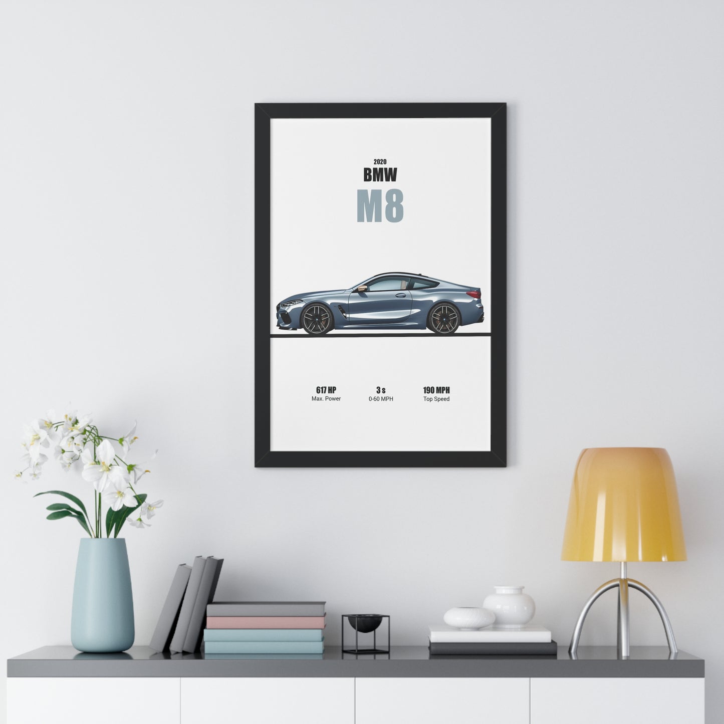 2020 BMW M8 Poster