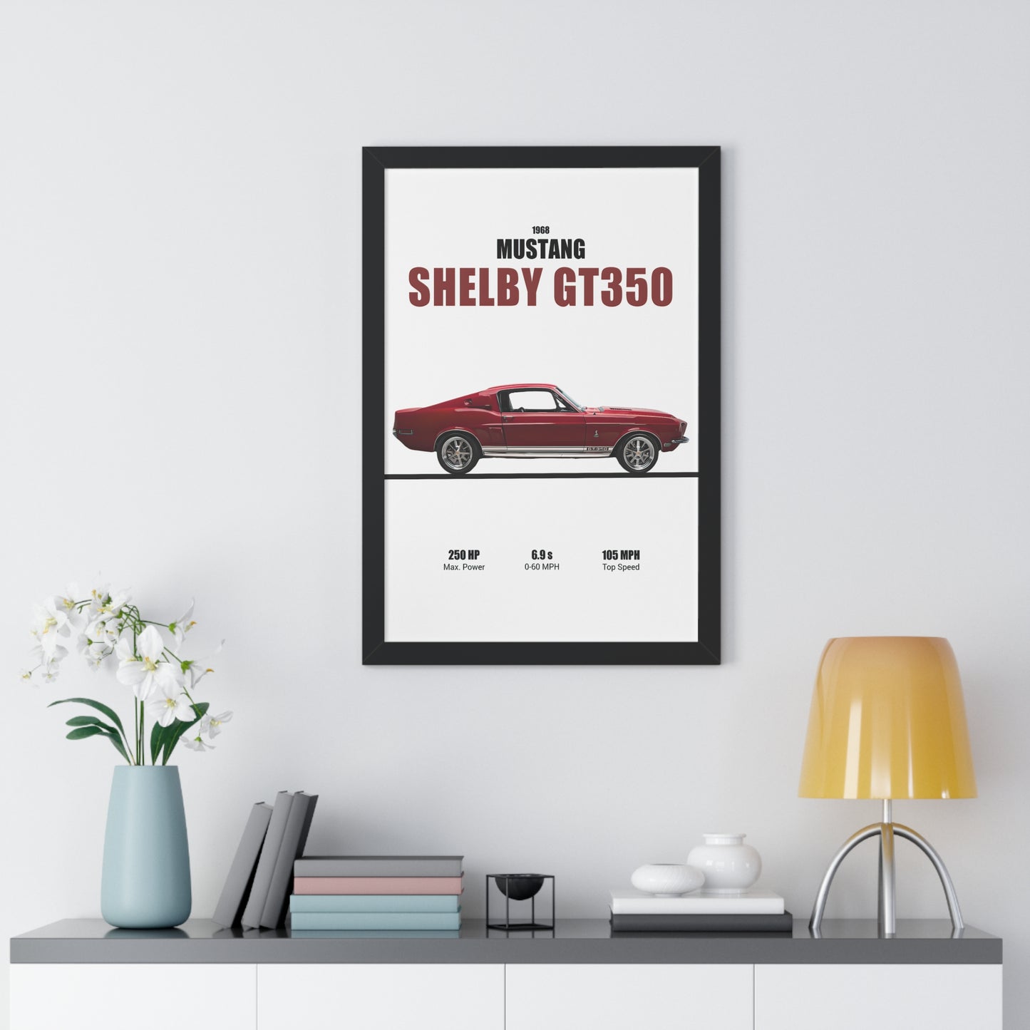 1968 Mustang Shelby GT350 Poster