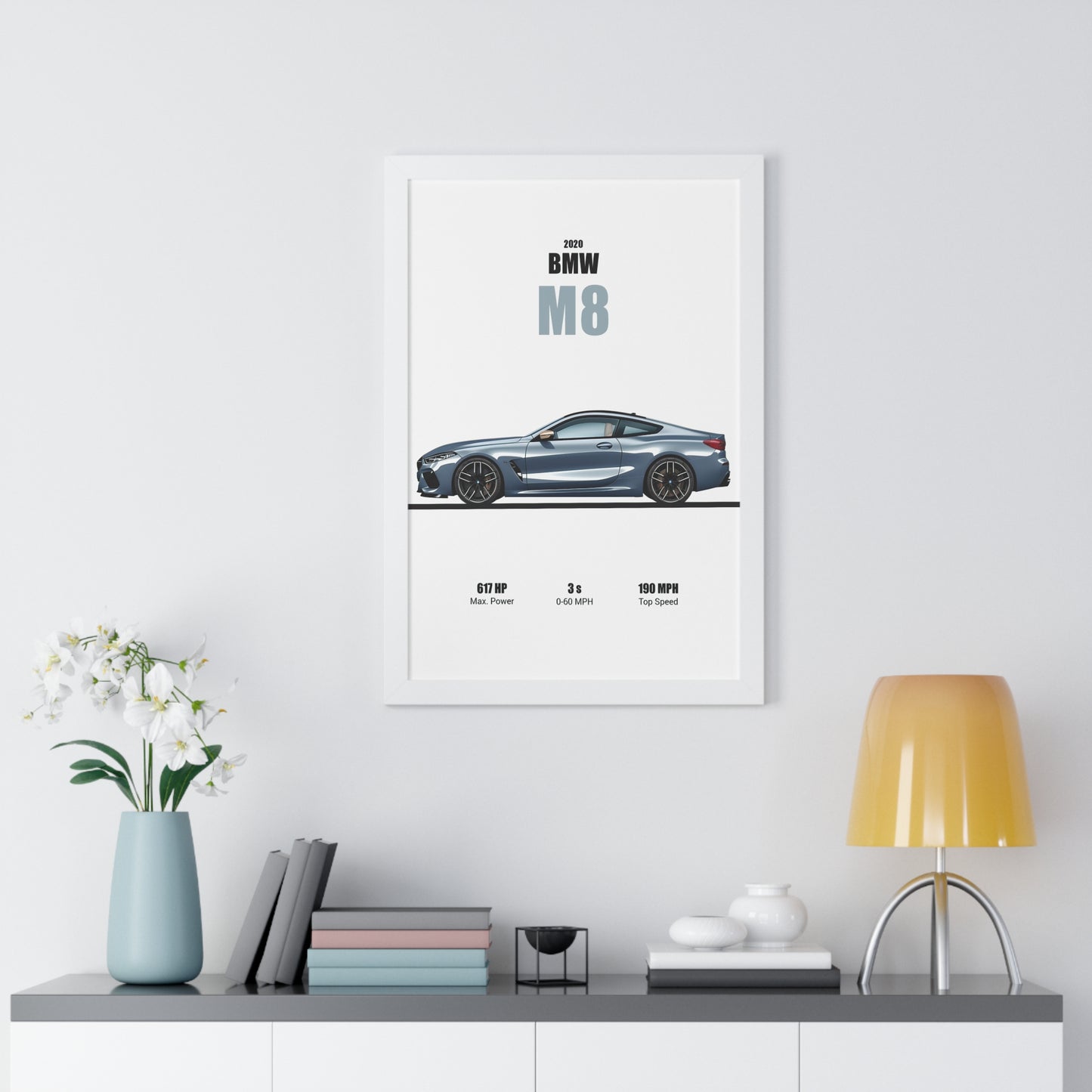 2020 BMW M8 Poster