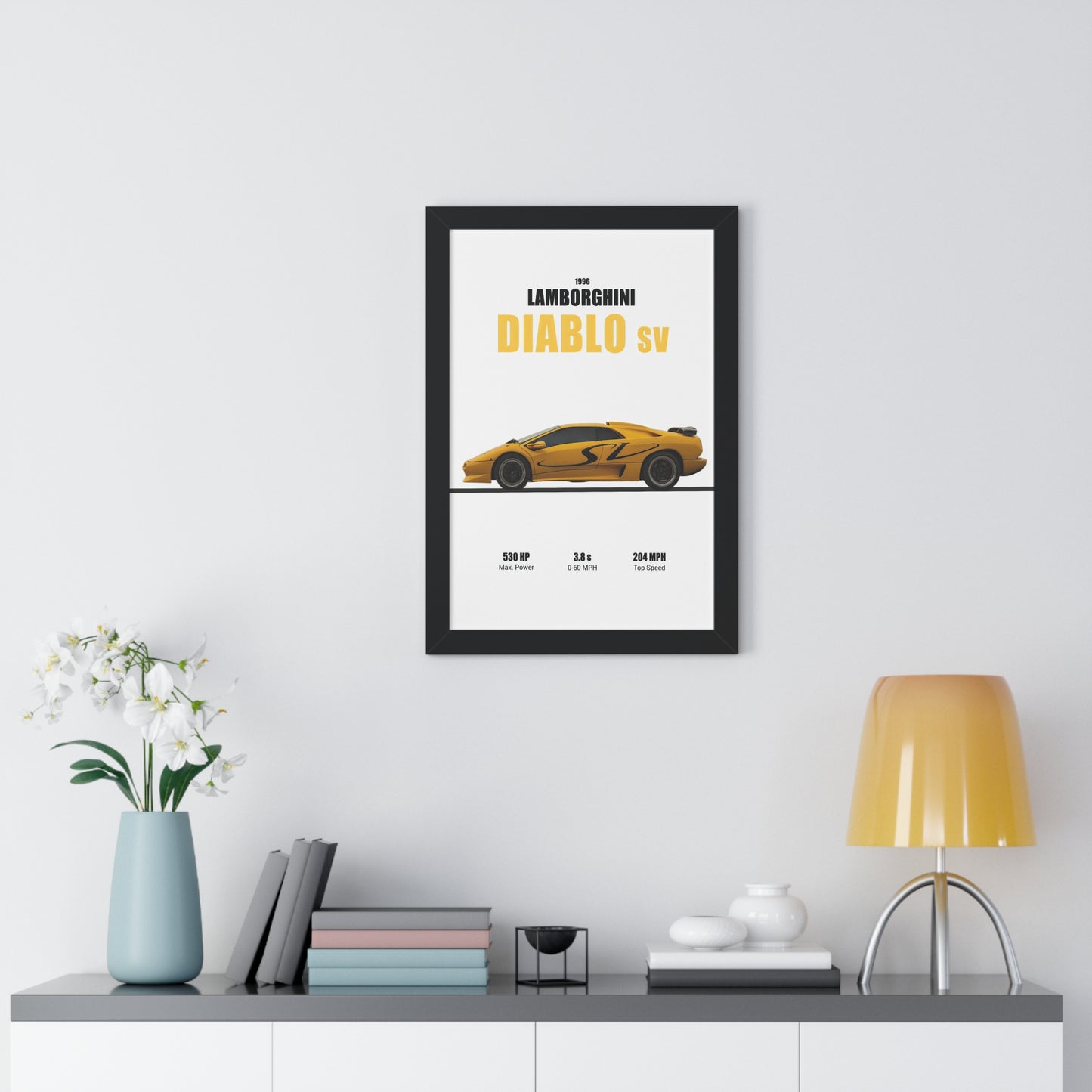 1996 Lamborghini Diablo SV Poster