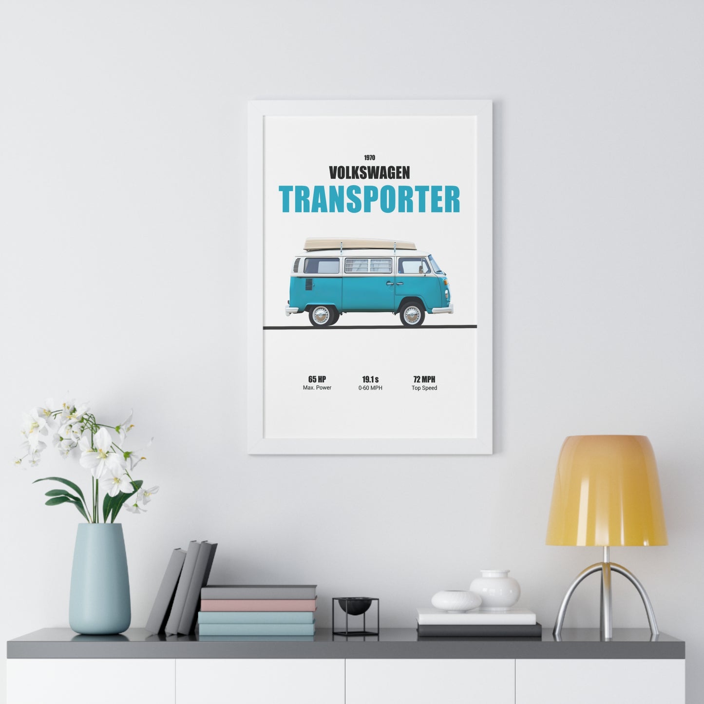 1970 Volkswagen Van Transporter Poster