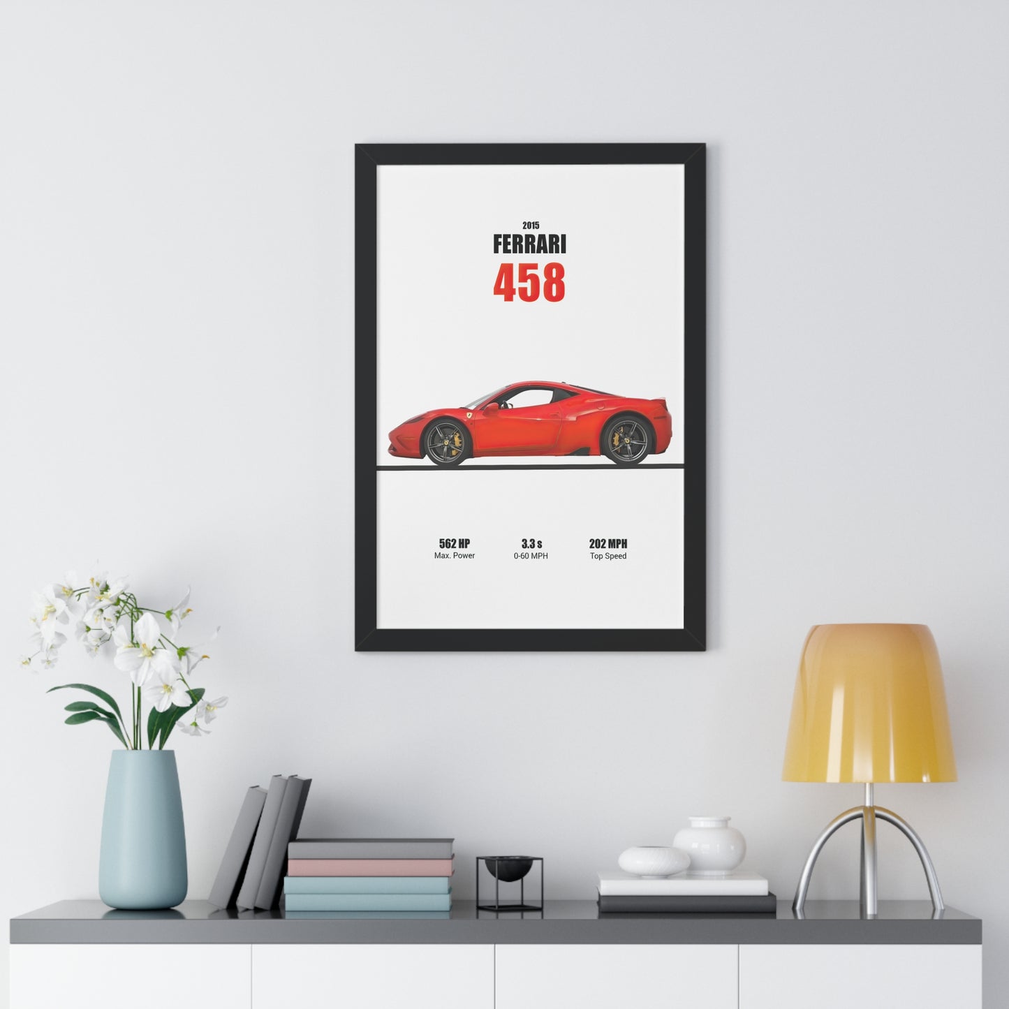 2015 Ferrari 458 Poster