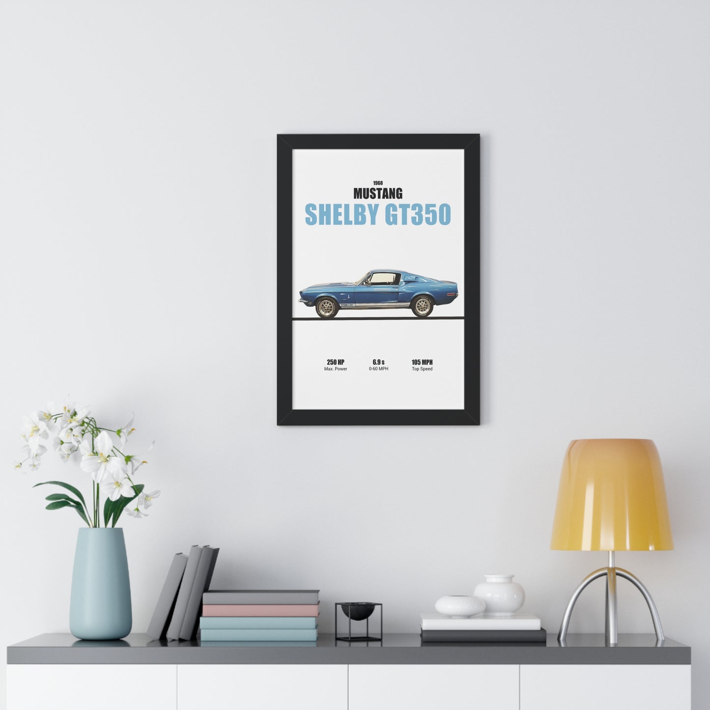 1968 Mustang Shelby GT350 Poster