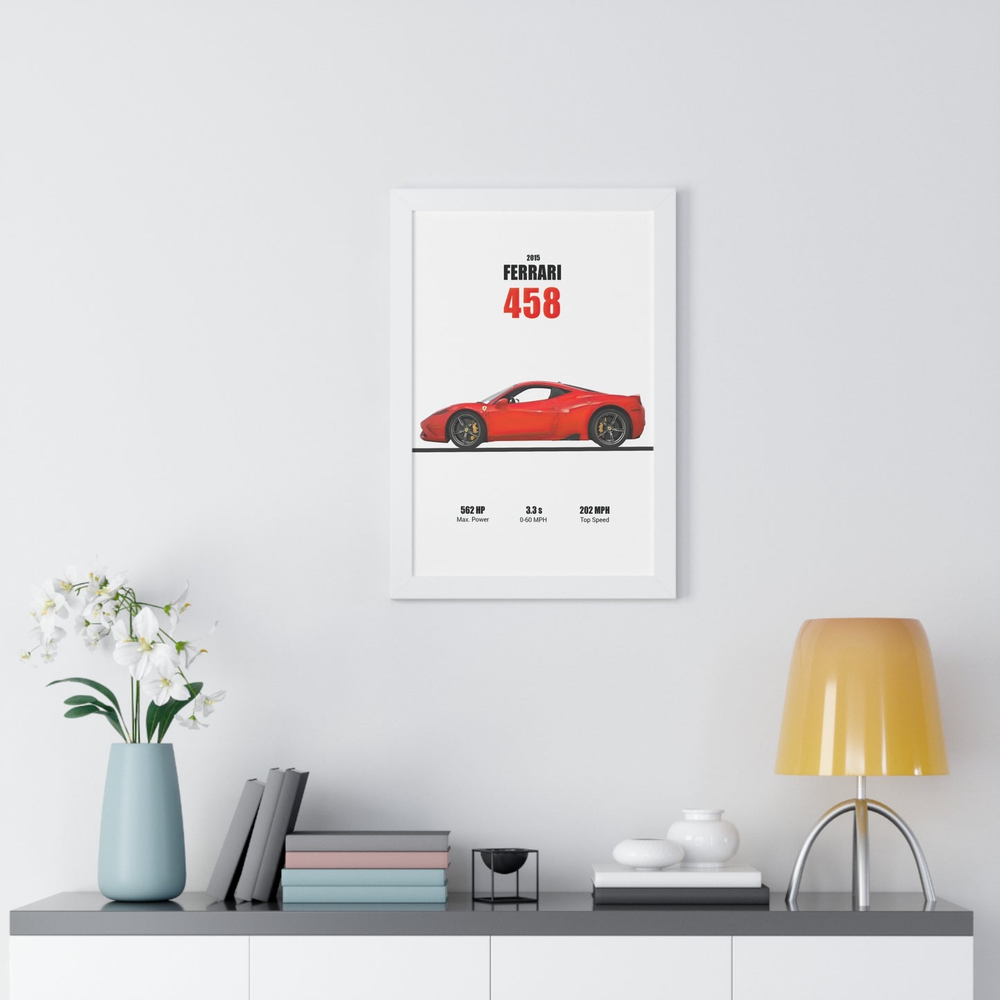 2015 Ferrari 458 Poster