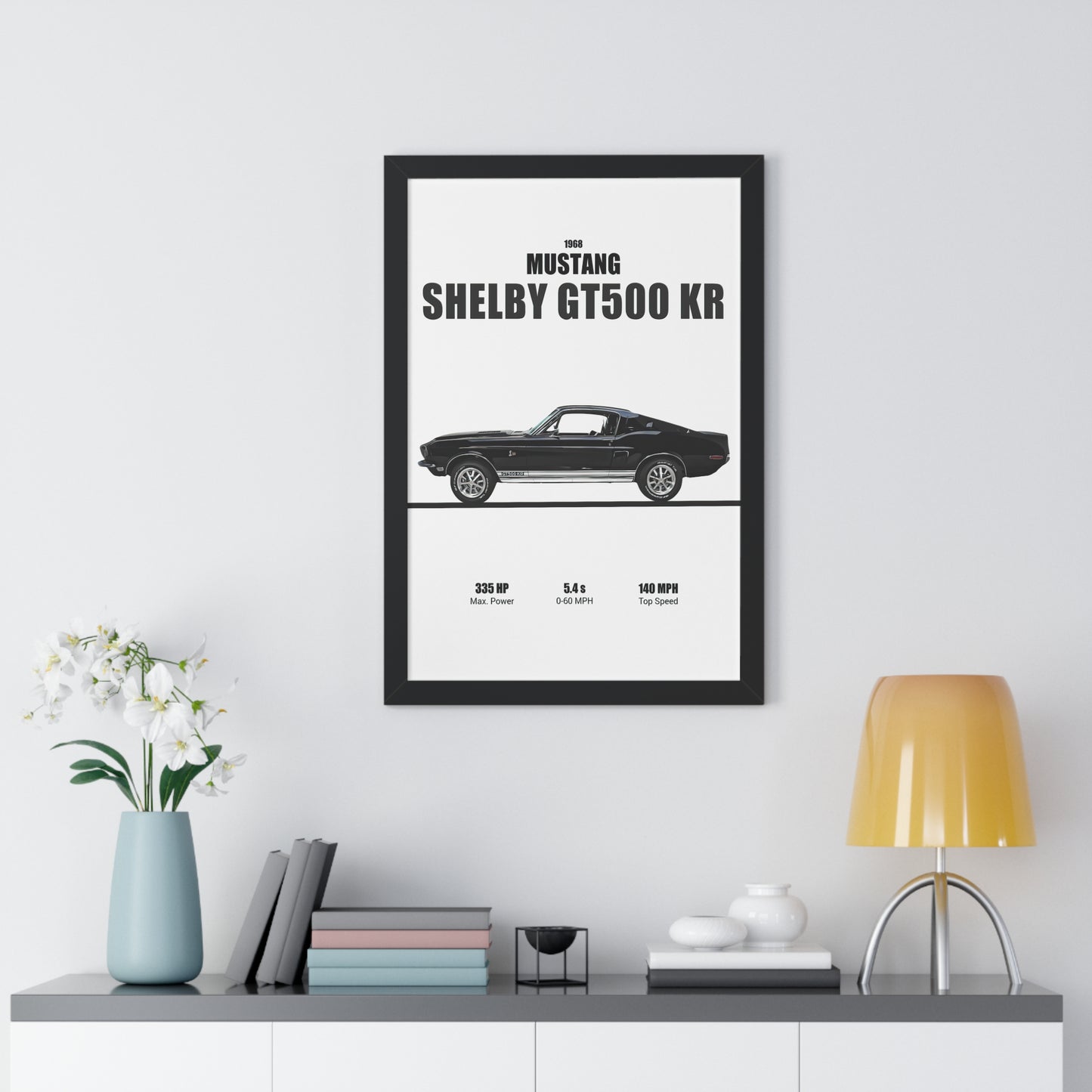 1968 Mustang Shelby GT500 KR Poster